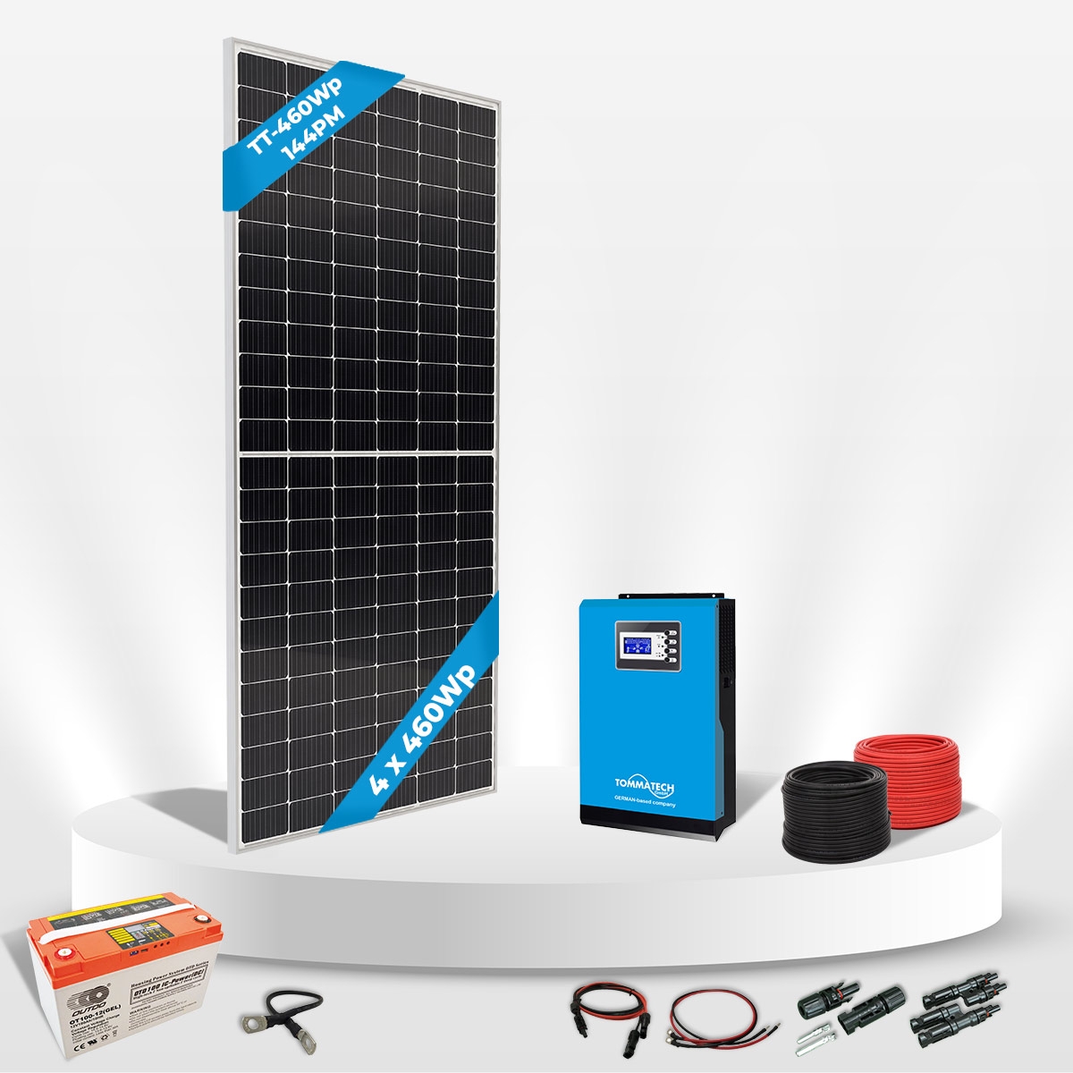 4 Panel(460Wp) 5kWe Off-Grid(48V) Solarpaket
