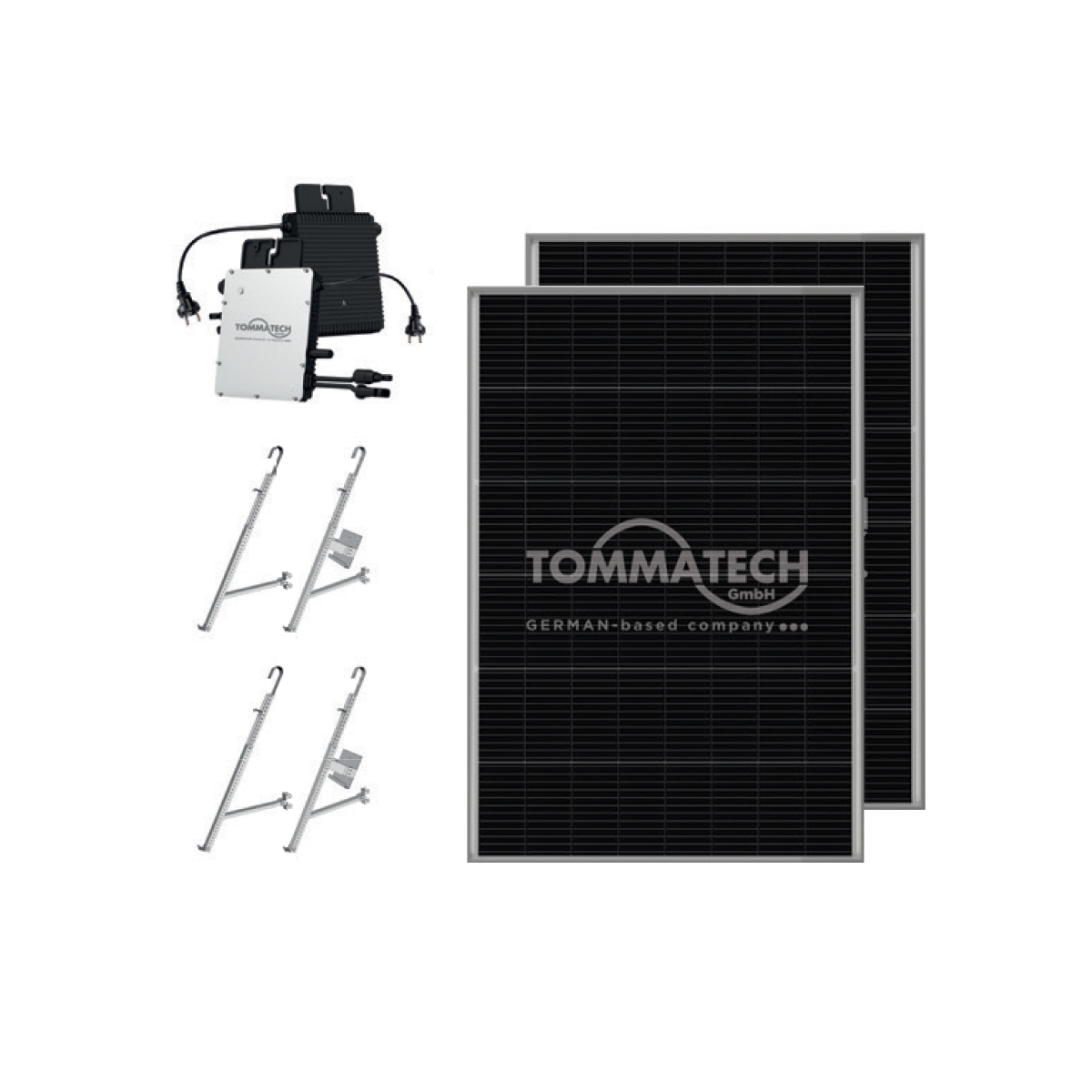 TommaTech 300We 2x240Wp Mikro-Wechselrichter-Paket